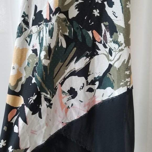 Club Monaco Maxi Silk Dress Sz 2 - Picture 2 of 7